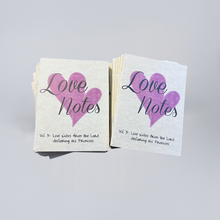 Bulk Order of Love Note Booklets (21 booklets, 19 notes each)