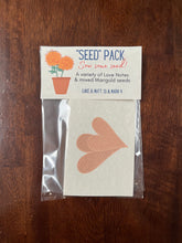 seed packs love notes mixed marigolds