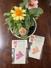 seed packs love notes mixed zinnias and marigolds
