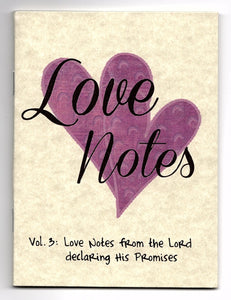 Love Notes Vol. 3: Love Notes from the Lord declaring His Promises (1 booklet of 19 notes)