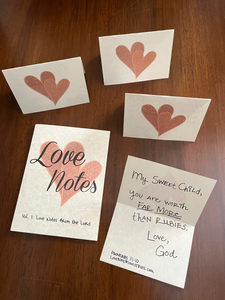 Love Notes Love Note Ministries Ministry Bible Verses God's love Jesus saves Evangelism Love Note Cards Scripture Tracts Volume 1